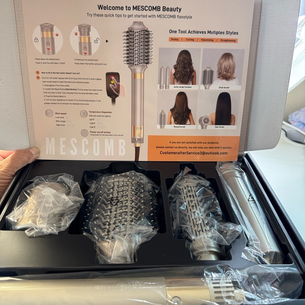 MESCOMB Hair Styling Tool Set with Attachments